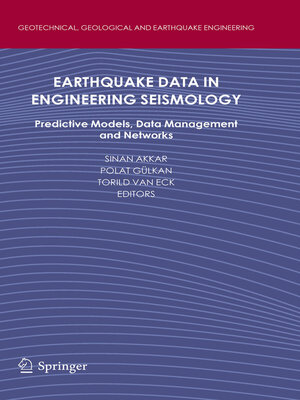 cover image of Earthquake Data in Engineering Seismology
